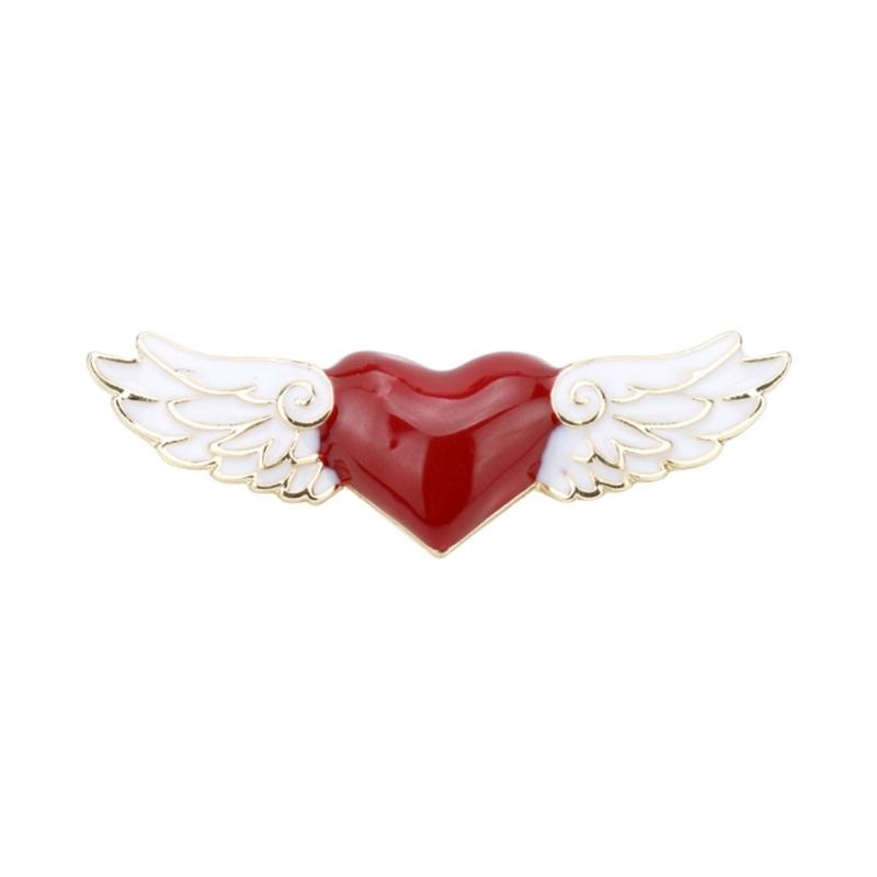 

Cute Alloy Drop Oil Angel Wings Enamel Brooch Pins Badge Lapel Pins Alloy Metal Fashion Jewelry Accessories Gift 1
