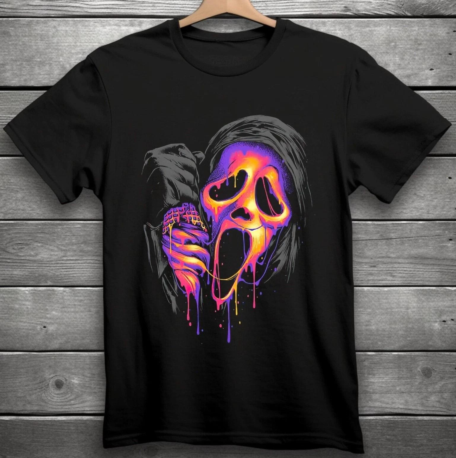Ice Cream Horror T-Shirt Black S-3XL S