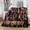 The Walking Dead Korku Yumuşak Peluş Battaniye, Flanel Battaniye Atmak Battaniye Oturma Odası Yatak Odası Yatak Kanepe Piknik Örtüsü Bettdecke