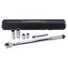 KAKURI Torque Wrench Set with Storage Case, 28-210 N.m Torque Range, 14/17/19/21mm Sockets, 125mm Extension Bar, 12.7mm Drive, Ratchet Type, Multicraf