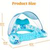 JOYFY XL Inflatable Pool Floats with Canopy Lounge Chairs with Cup Holders for Adults Inflatable Floaties Party Beach Summer