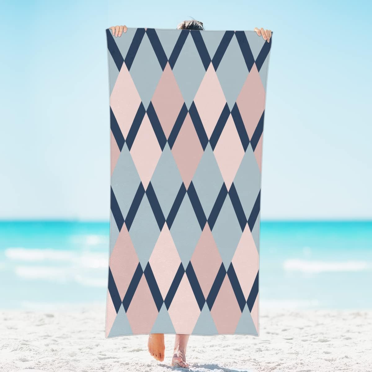 

Abstract Splash Paint Microfibre Beach Towel,Quick Dry Sand Free Lightweight Large Oversized Beach Towel for Bath,Beach,Pool W30*H60(CM)