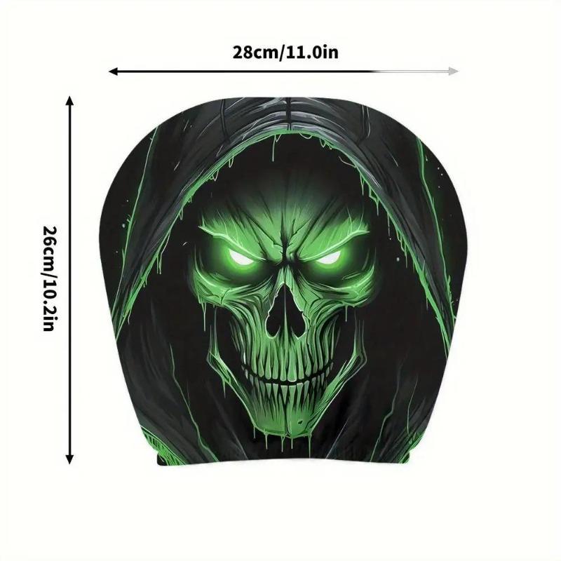 2PCS Funny Cartoon car headrest Cover, Cute Funny Eyes, Suitable for Halloween, Christmas car Universal Elastic Models Funny Decoration