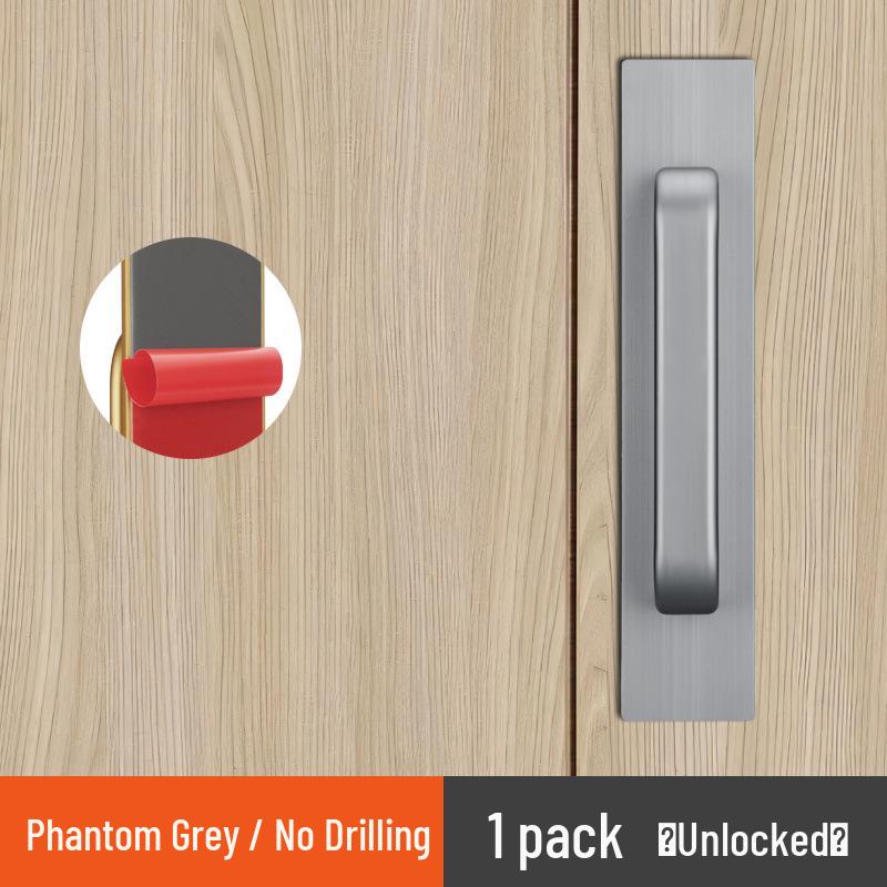Self-Adhesive Door Pull Handle for Bathroom, Bedroom, or Sliding Doors