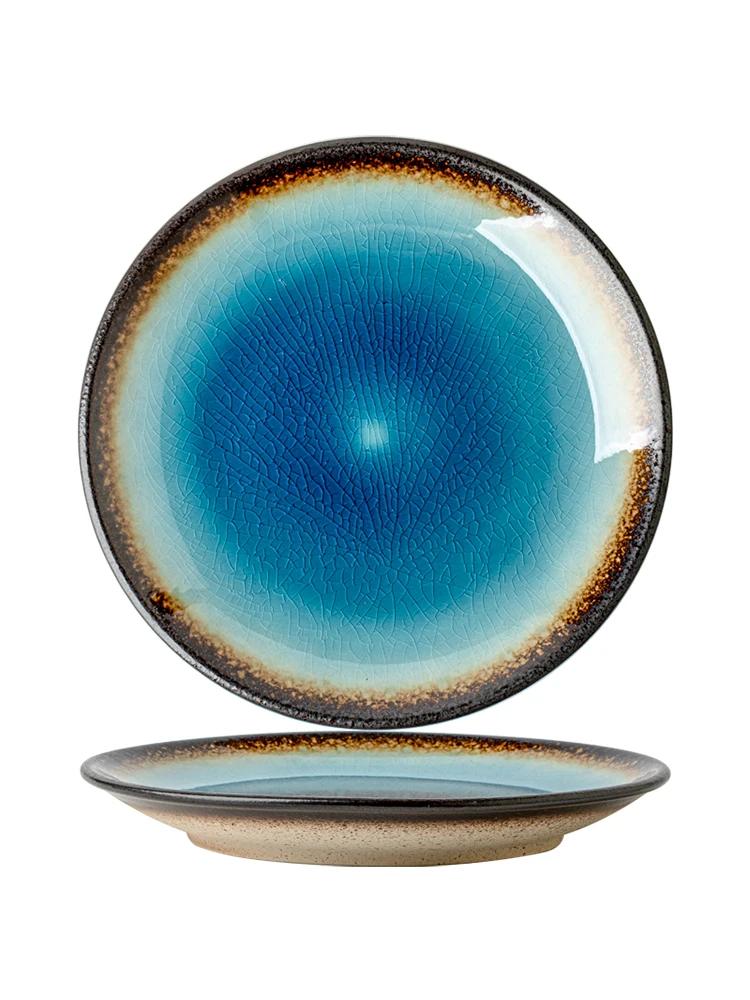 8-Zoll Eis-Scheibe japanische Keramik Dessertteller Premium-Gericht