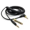 Headphone Replacement Cable Gold Plated 3.5mm 6.35mm Plugs for EAH-DJ1200 Studio Recording and Live Black