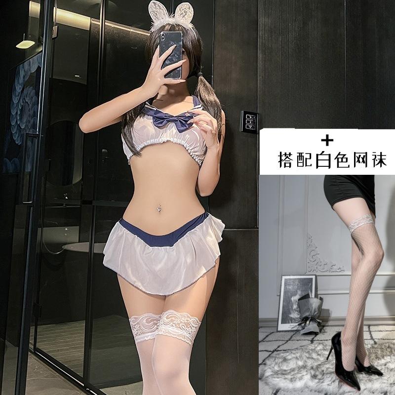 Sexy Lingerie Sexy Sister Uniform Temptation Cosplay Open Suit Pure Desire Sailor Suit Free