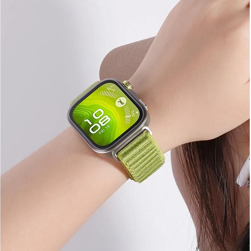 Para Samsung Galaxy Fit 3 Correa de Metal+Nylon para Accesorios de Smartwatch Samsung Fit3 Pulsera para Fit 3 SM-R390 Correa de Pulsera