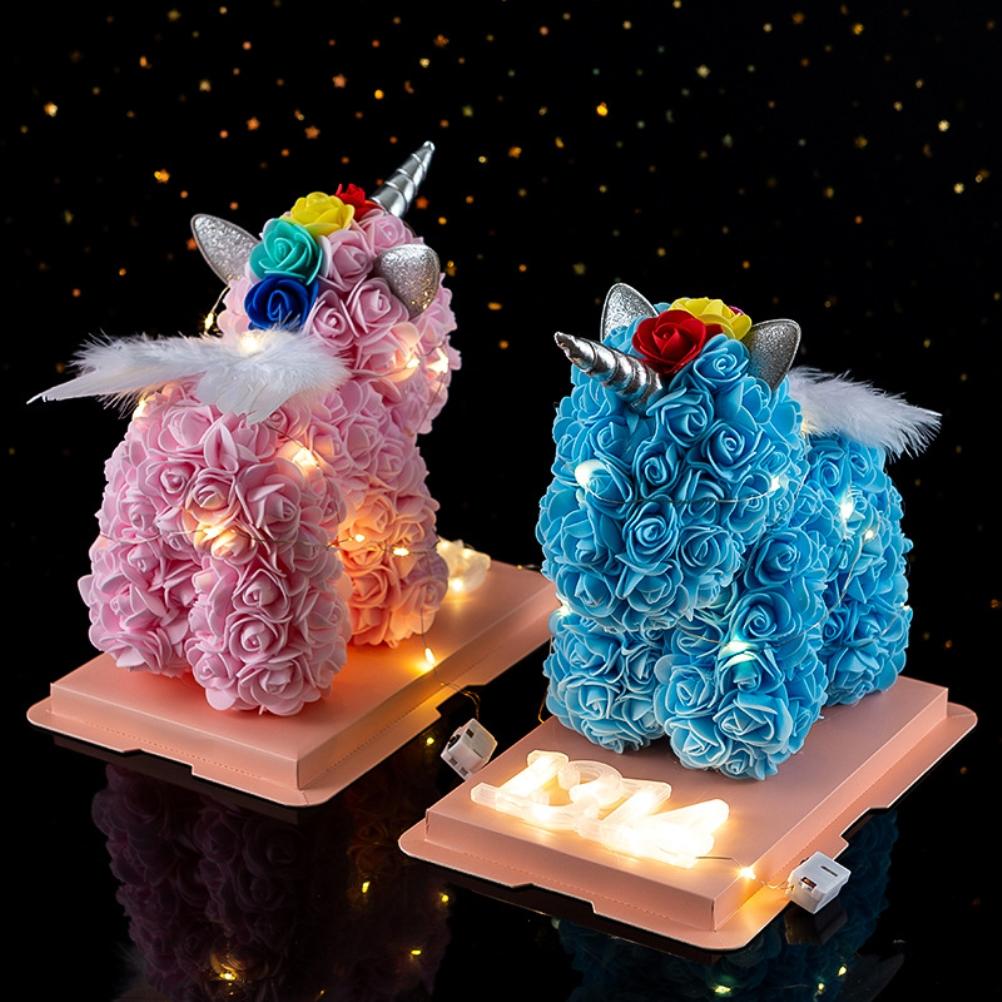 Valentinstagsgeschenk Rose, LED PE Blume, Weihnachtsdekorationen