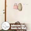 Hat Hooks For Wall No Punching Hat Hanger Anti-Slip Adhesive Hooks For Bedroom Bathroom Kitchen Laundry Entryway Wall Door