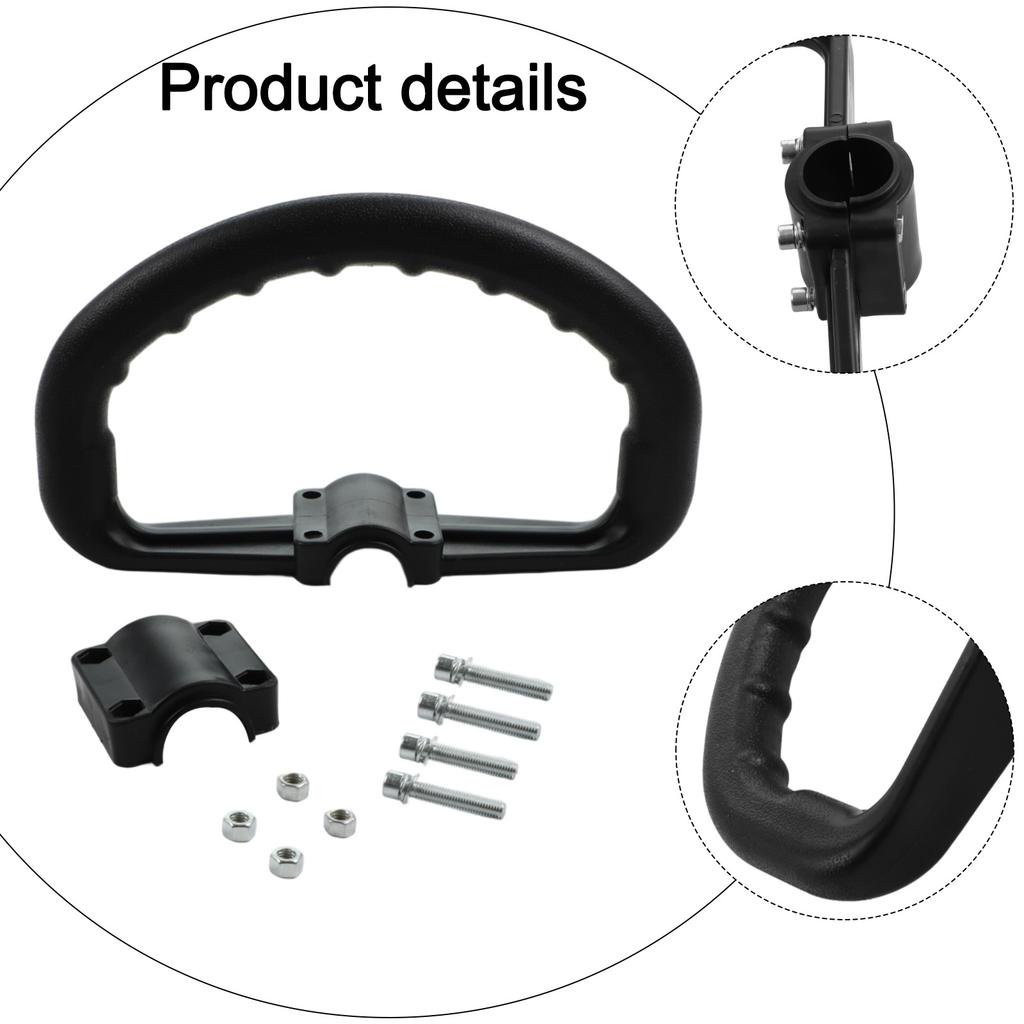 Black Handle Mounting Kit User Friendly Trimmer Accessory Loop Handle Shock Absorption Versatile Compatibility