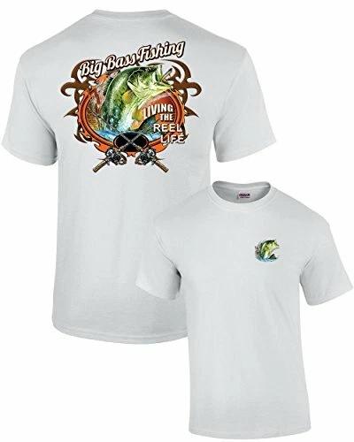 

Big Bass Fishing T-Shirt Fisherman Outdoors Fish Boating Sporting Sport M
