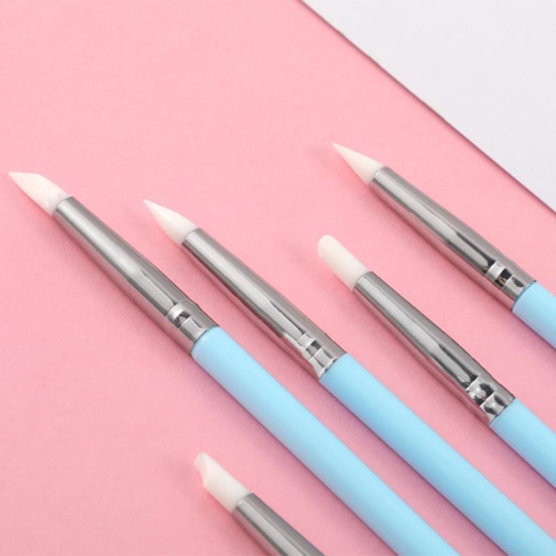 Modeling Dotting Tool Pottery Embossing Tool for Pottery Crafts DIY Crafts Nail Tool 5Pcs Silicone Clay Sculpting Tool