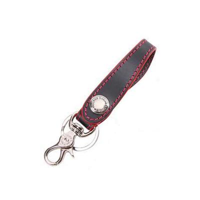 DEGNER K-51 Chaveiro de Couro Preto/Vermelho, Preto