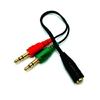3.5mm Signal Y Splitter Cable Female to 2x3.5mm Male Adapter Speaker Headphones Extension Cable Headphones Splitter