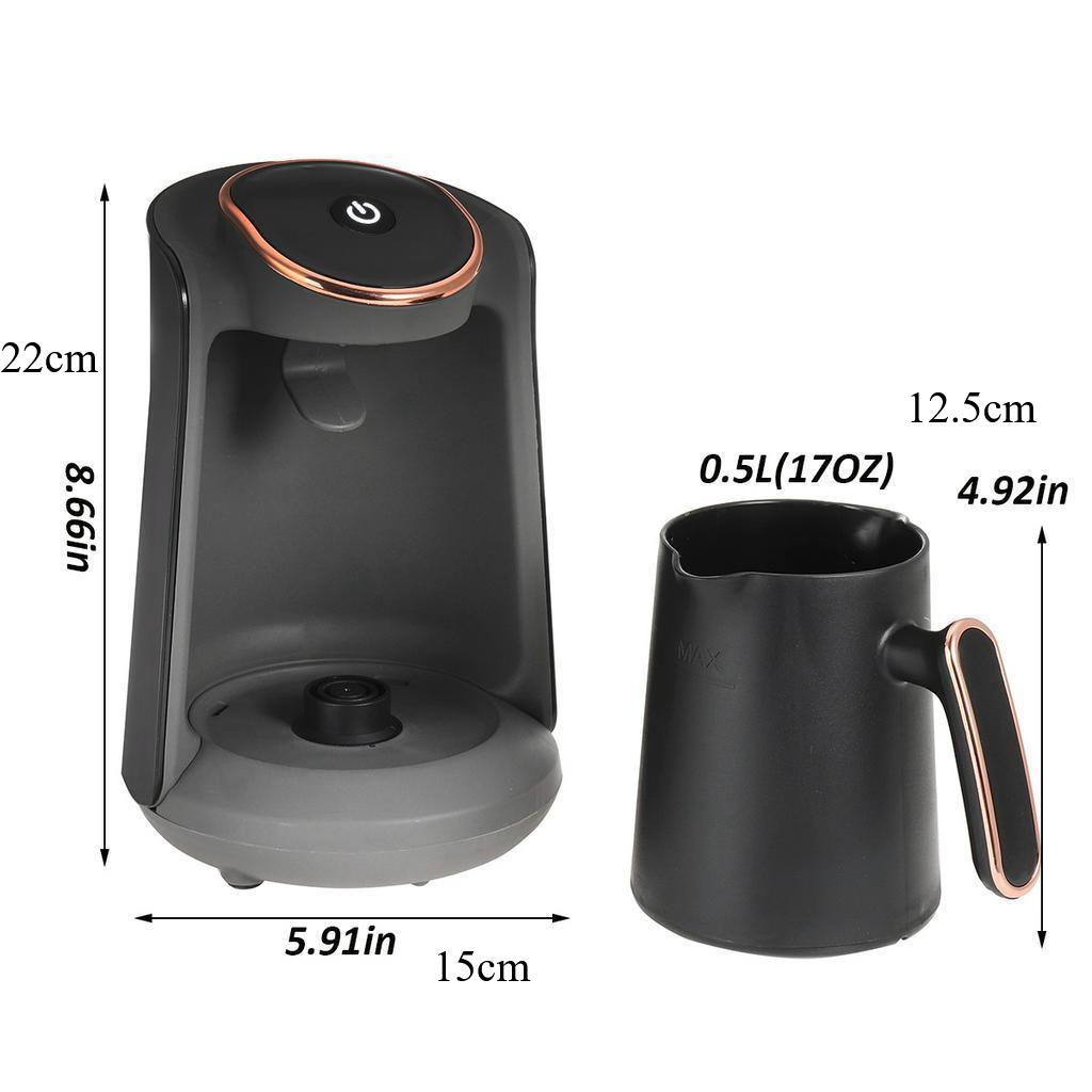 Электрический горшок 600 Вт Портативный дорожный чайник Кофемашина Насос Паровой кофеварка Автоматическая турецкая кофеварка