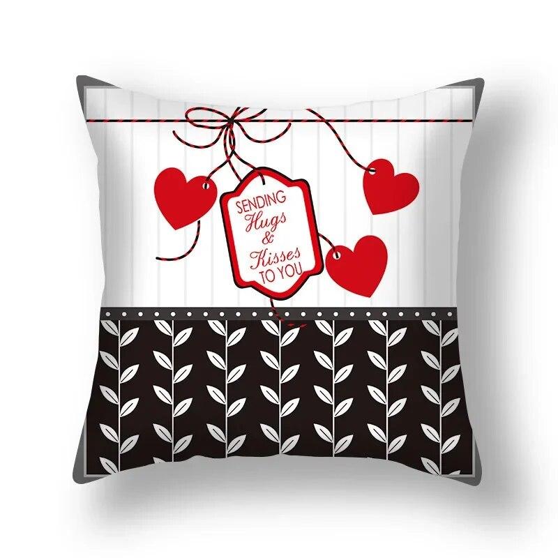 Love Sweet Cartoon Pillowcase Wedding Party Birthday Festival Decoration Sofa Office Seat Car Cushion Cover Home