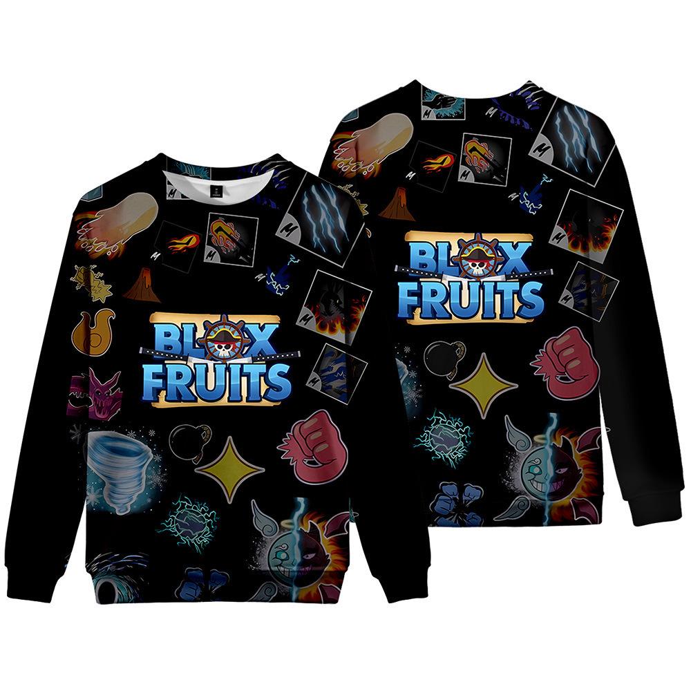 15 Colors Women Men's BLOX Print Hoodies Round Neck Sweatshirts Man Travel Pullover Male Top Streetwear Outdoor Tracksuit