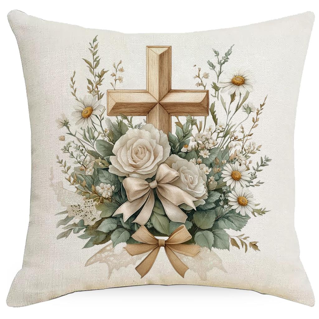 Retro Farmhouse Pillowcase Floral Animal Home Sofa Cushion Pillowcase