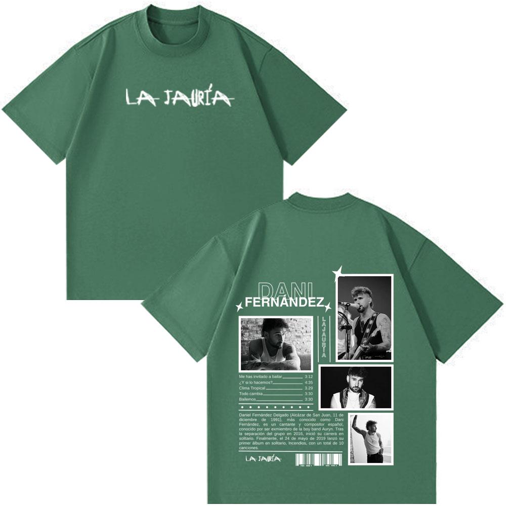Hot Sale 2026 Rapper Dani Fernandez Album Tour Print Tees Men Women Hiphop Tshirts Shortsleeved Loose Casual Cotton Tshirts