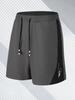 Men's Summer Ice Silk Quick-Dry Loose Fit Sports Shorts - Breathable, Casual, Plus Size.