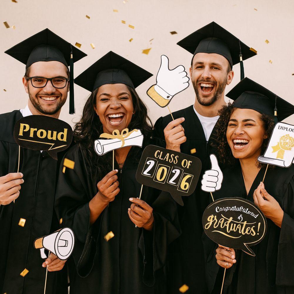 25pcs Class of 2026 Happy Graduation Decor Graduation Photography Props  Graduation Season