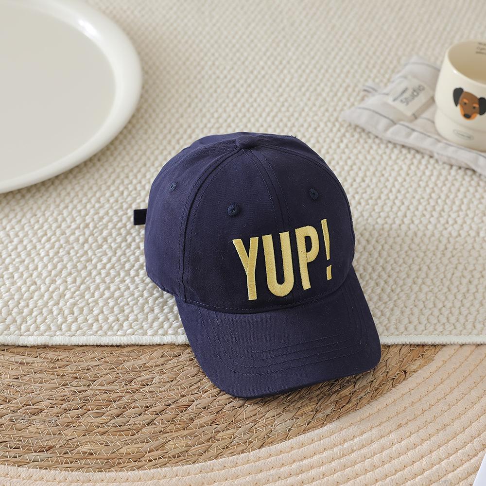 

Kids Baseball Cap Breathable Sunshade Travel Sunhat Boys Girls Fashion Letter Embroidery Hip Hop Adjustable Outdoor Sport Cap темно-синий