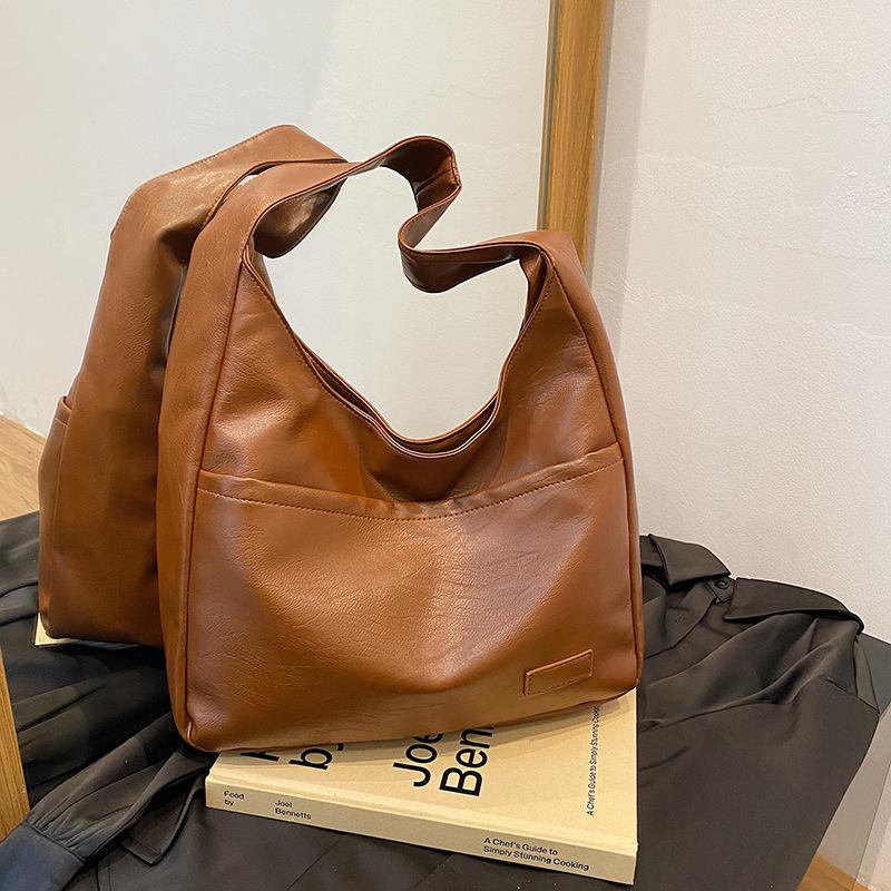 

Велика жіноча сумка Class Commuter під пахвами 2024 року, нова модна ретро-модна сумка через плече, велика сумка через плече коричневий