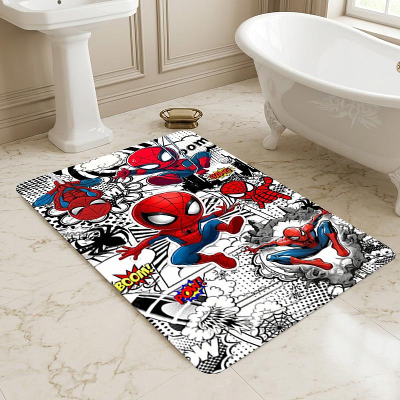 Spiderman Adventures Living Room Nonslip Area Rug Soft Carpet For Bedroom Game Playroom Sofa Office Home Decor Doormat Christmas Gift C922220