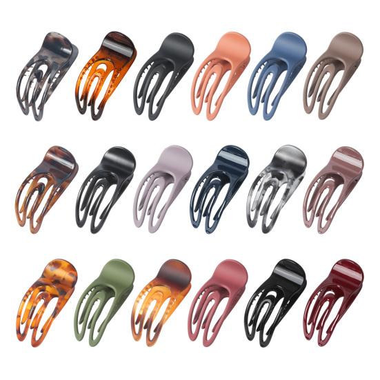French Style Hair Claw Hollow U-shaped Strong Grip Women Hair Clip Curved Ponytail Holder Hair