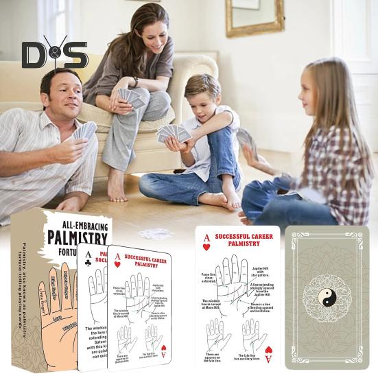 Palmistry Fortune Telling Playing Cards Palmology Theme Fortune-Telling Deck Palm Reading Tarot Cards