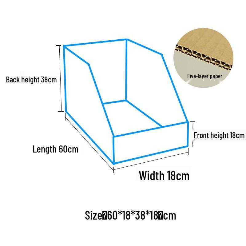 Five-Layer Super Hard Storage Organizer with Slanted Compartments for Warehouse or Supermarket
