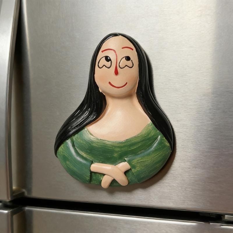 Creative Magnetic Displays Resin Fridge Magnets Strong Adhesion for Artistic Note Holding in Kitchen & Office Setting