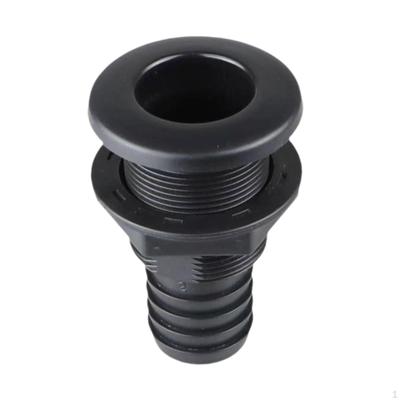 Boats Thru Hull Fitting Deck Drain Outlet Overflow Connector Through for Boat