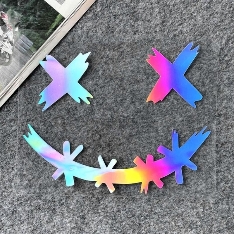 

Мотоциклетная наклейка Демон Улыбающееся лицо Наклейки Наклейки на мотоциклетный шлем Светоотражающая Водонепроницаемая Наклейка Улыбающееся лицо Декор кузова автомобиля