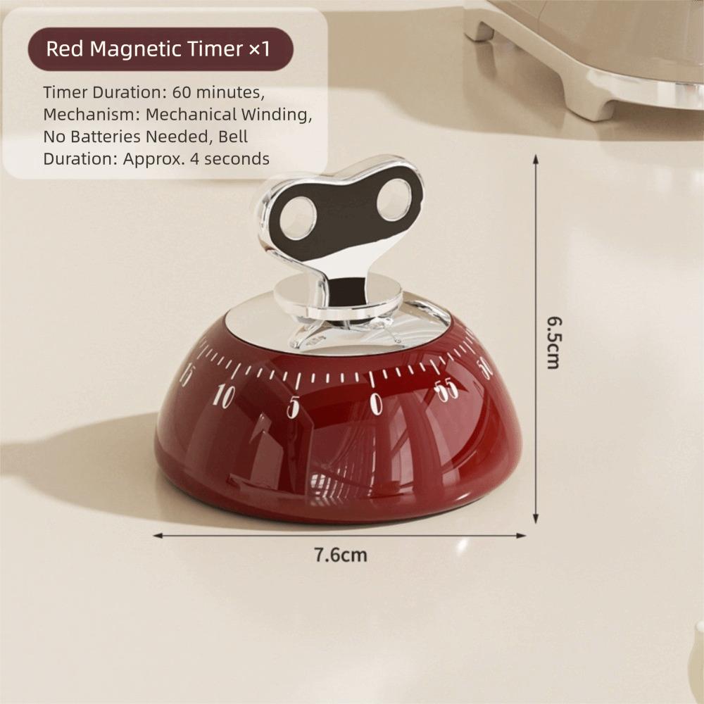 

Mechanical Clockwork Digital Timer Magnetic Manual Countdown New Alarm Clock Cooking Shower