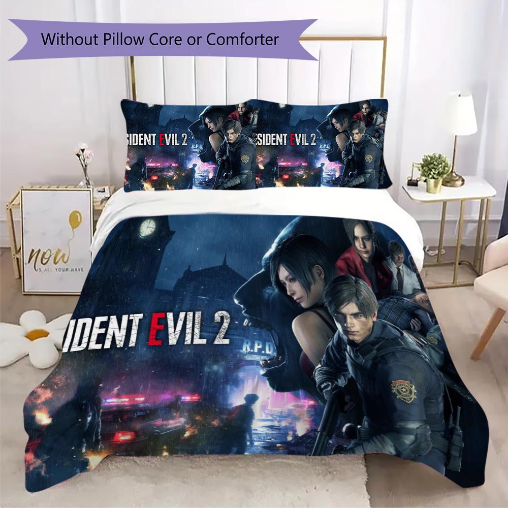 The sci-fi game Resident Evil Umbrella Corporation offers soft and comfortable bedding covers and pillowcases for home use (without core) K4
