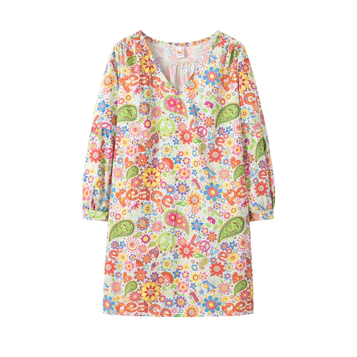 

Женское платье с открытыми плечами и цветочным принтом, нерегулярное повседневное платье с длинными рукавами XXXL белый