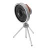Camping Fan with Tripod 3 In 1 3 Speeds Oscillating Portable Standing Outdoor Fan with Light and Phone  R for Tent Fishing Picnic
