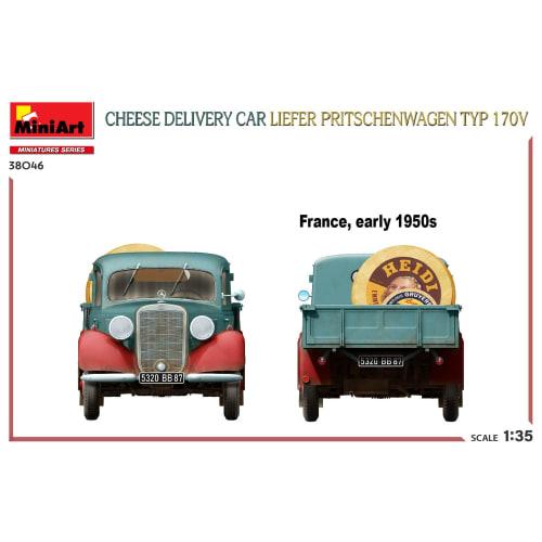 Miniart 1/35 Scale Cheese Delivery Car Reefer Preischenwagen Type 170V Plastic Model Kit MA38046