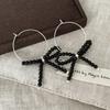 Niche Design Sense Bow Beaded Earrings Female Sweet And Cute Elegant Exquisite Fashion Versatile Earrings