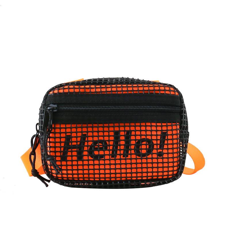 

Trendy Children s Bag Vintage Style Letter Print Crossbody Bag For Kids Unisex оранжевый