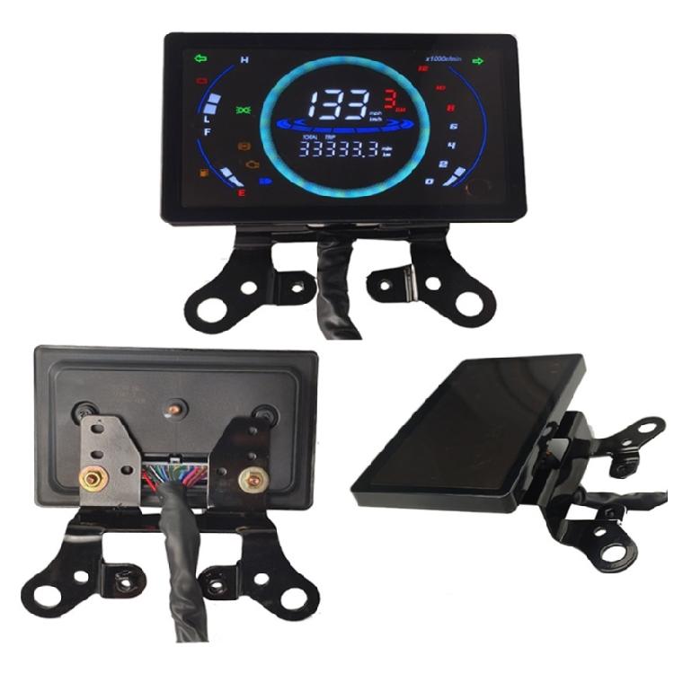 Motorcycle LCD Digital Instrument Panel Meter Gauge Speedometer Odometer Tachometer Clear Display Suitable for 150 CM150