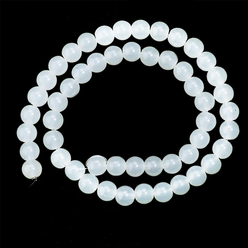 1 Strand 6/8mm Solid Color Glass Beads Loose Spacer Round Beads For Jewelry Making DIY Handmade Bracelet Necklace Accessories