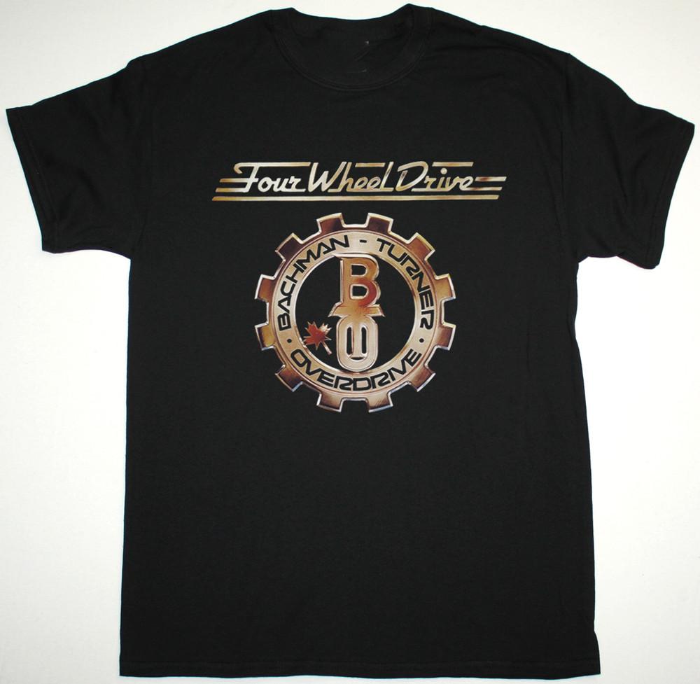 

BACHMAN-TURNER OVERDRIVE FOUR WHEEL DRIVE Black All Size OM711 Unisex T-Shirt L
