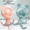 Stroller Fan Clip Flexible Tripod Portable Mini Fan Rechargeable Fans Travel Camping Electric Wireless Desk Cooling Home Hand