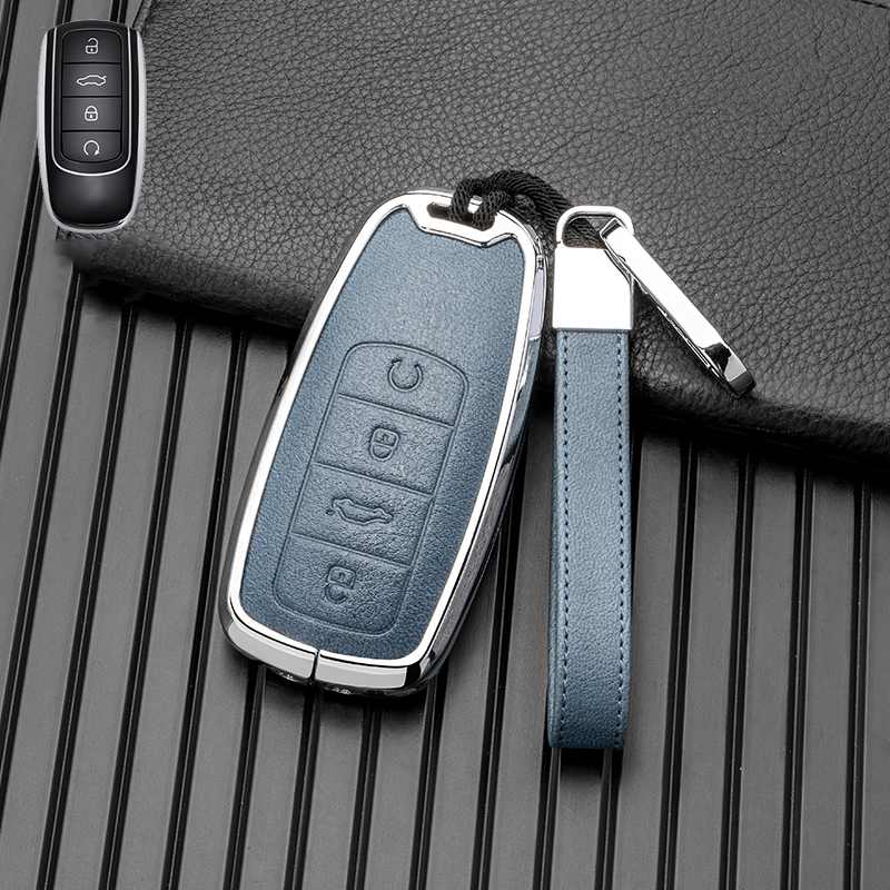 Key Case Cover for Chery Tiggo 8 PRO 7 PRO MAX OMODA C5 JAECOO Leather Remote Fob Holder Car Accessories