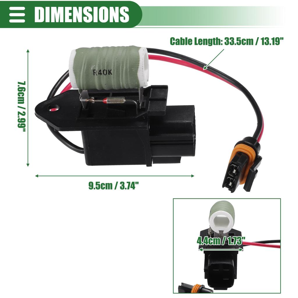 Motoforti Engine Cooling Fan Motor Wiring Harness Cooling Fan Control Module for Dodge Charger Challenger 2009-2021 Plastic No.68050128AA Black