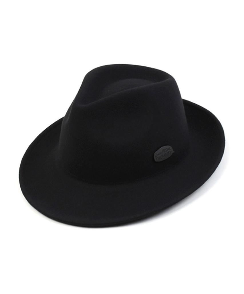 Yunibeosyeolkemiseuteuli Bu Black Wool Fedora Big Size