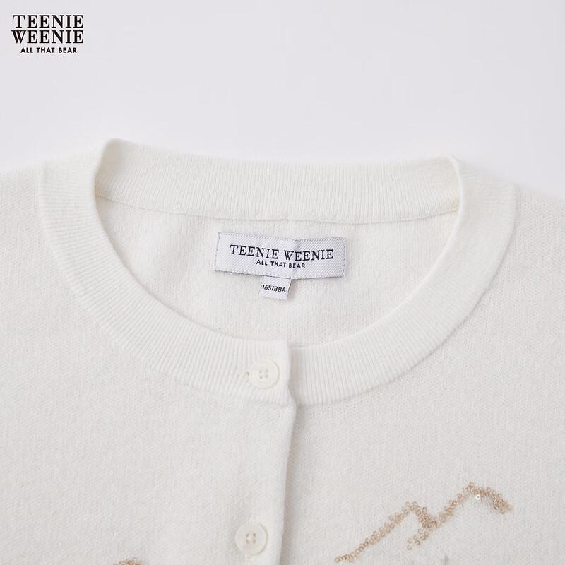 Teenie Weenie Women's Bear Letter Knit Cardigan